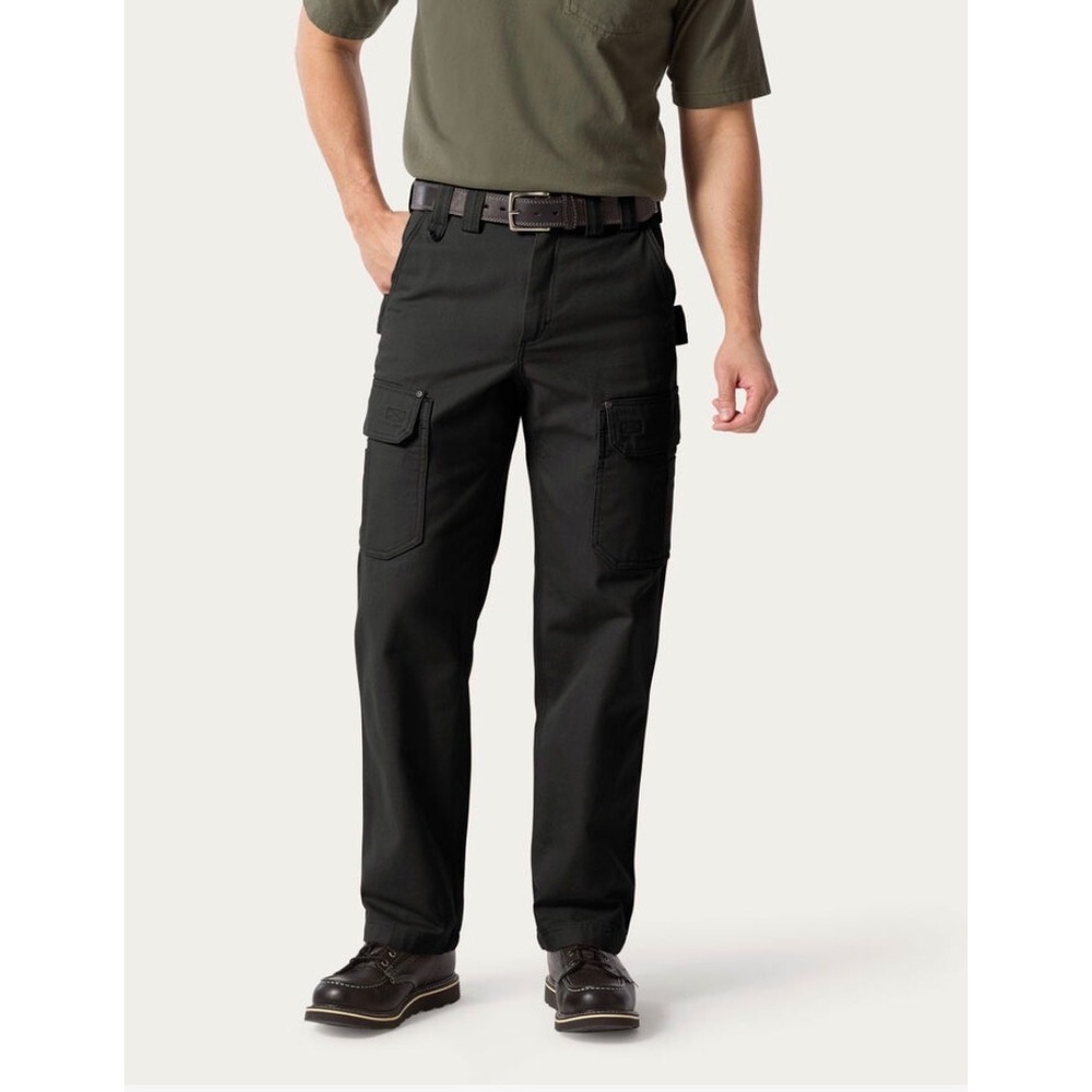 Duluth Trading Co Flex Fire Hose Relaxed Fit Cargo Pants Mens 44x32 Black Work